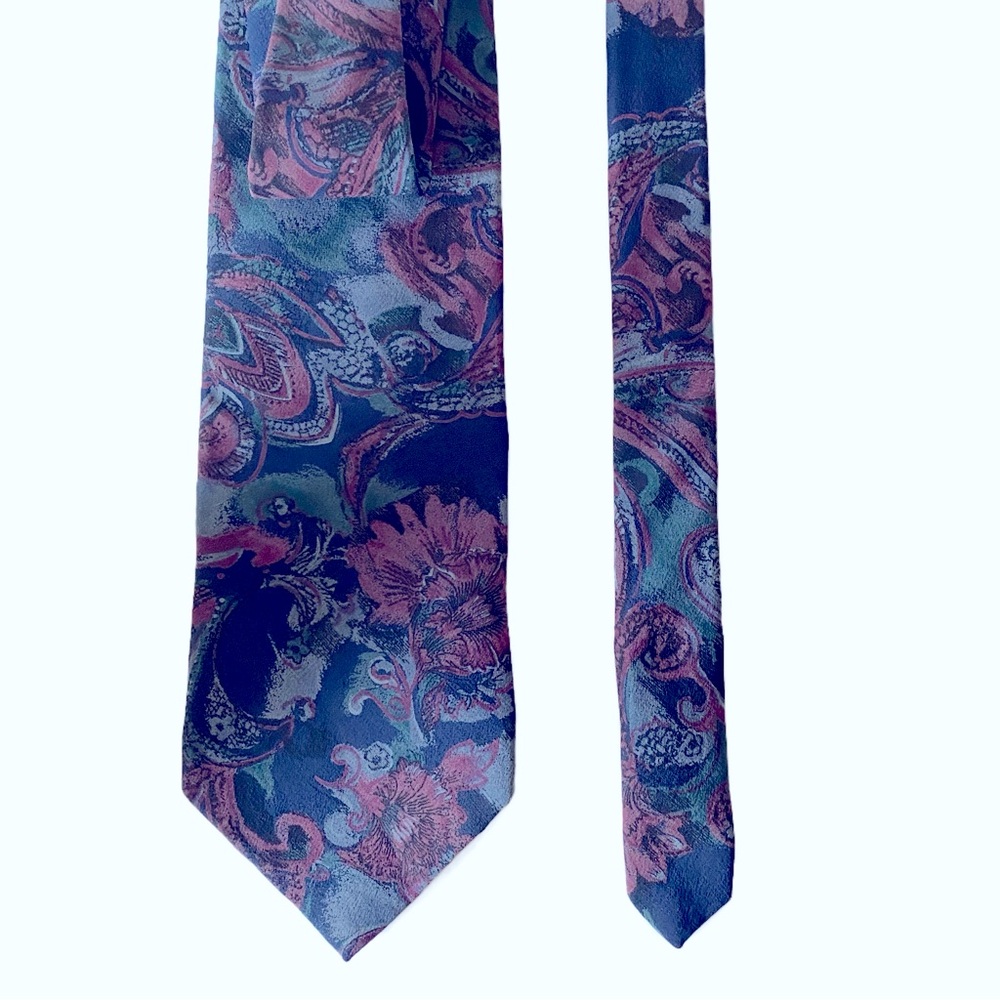 Karl Lagerfeld,  100% Silk Paisley Floral Neck Tie